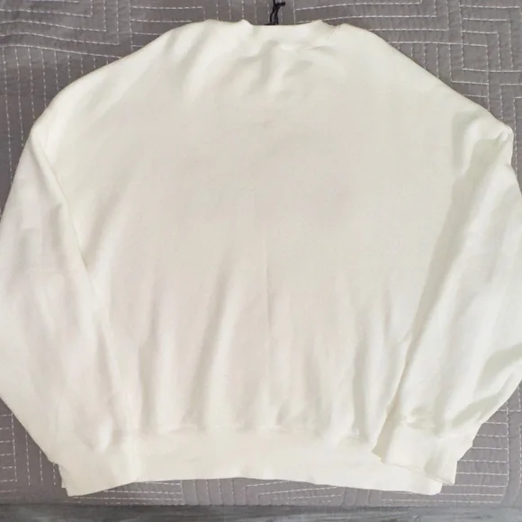 Palm Angels Crewneck Off-white Sweatshirt with Bear